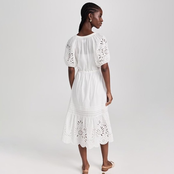 NWT Velvet Nadia Embroidered Cotton Lace Dress Boho Chic XS - Picture 3 of 13